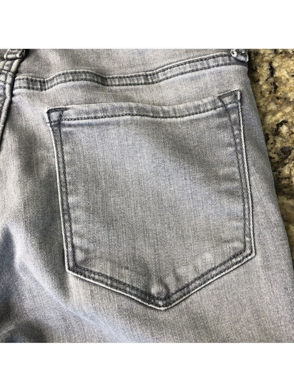 Size 25/0 Banana Republic High Rise Skinny Women Stretchy Jeans Distressed PK - Picture 15 of 16